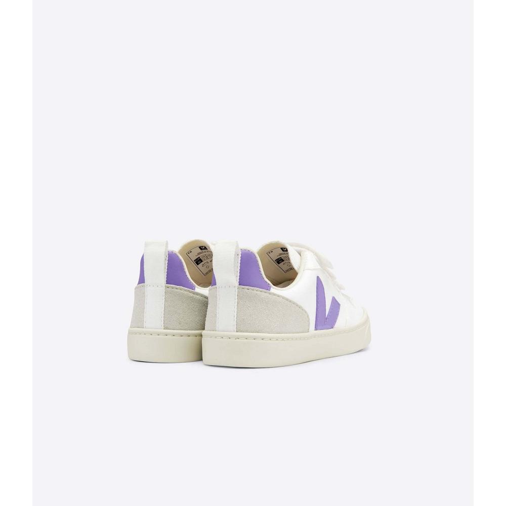 Veja V-10 CWL Joggesko Barn White/Purple | NO 867RVD